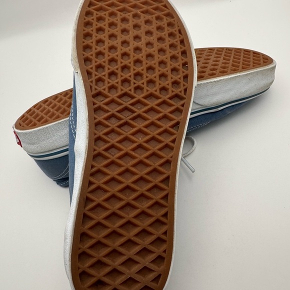 VANS Sneakers Men 6.5 Women 8 Blue Low Top Canvas Shoes Skater Lace Up - Picture 8 of 11